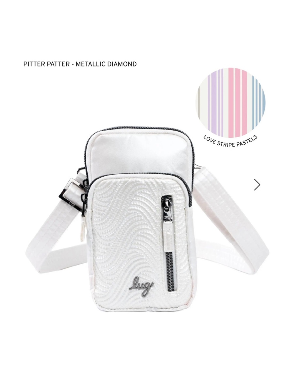 Lug Crossbody Clutch / Bag - Pearl